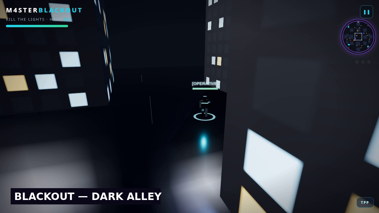 BLACKOUT — dark alley